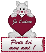 Gif animé coeur pour toi